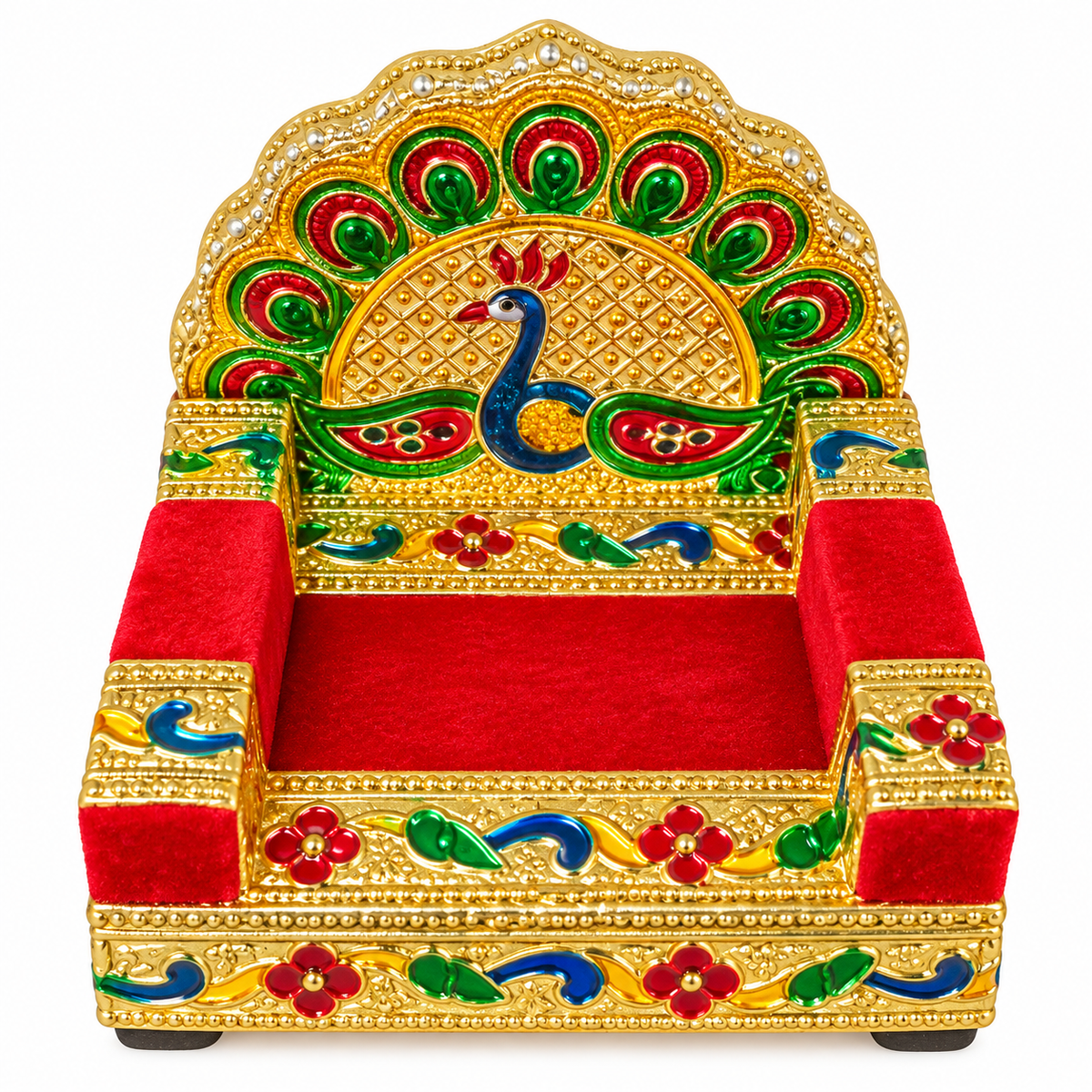 Premium Laddu Gopal Ji Peacock Singhasan