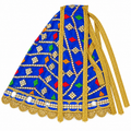 Beautiful Stone Work & Golden Lace Dress for Kanha Ji | Bal Gopal Shringar Dress