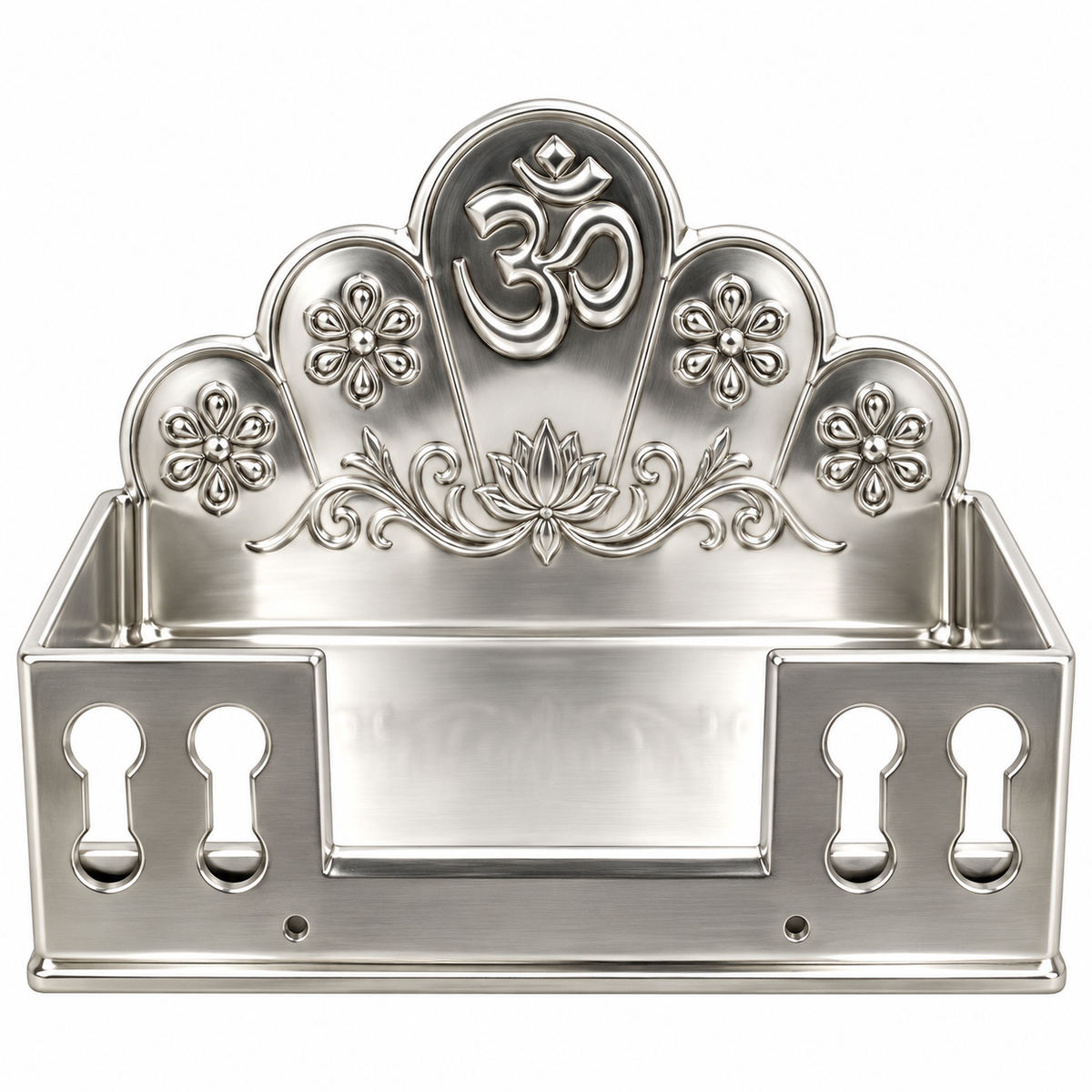 Premium Silver Finish Pooja Singhasan |