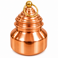 Pure Copper Storage Pot with Lid & Ring Handle |