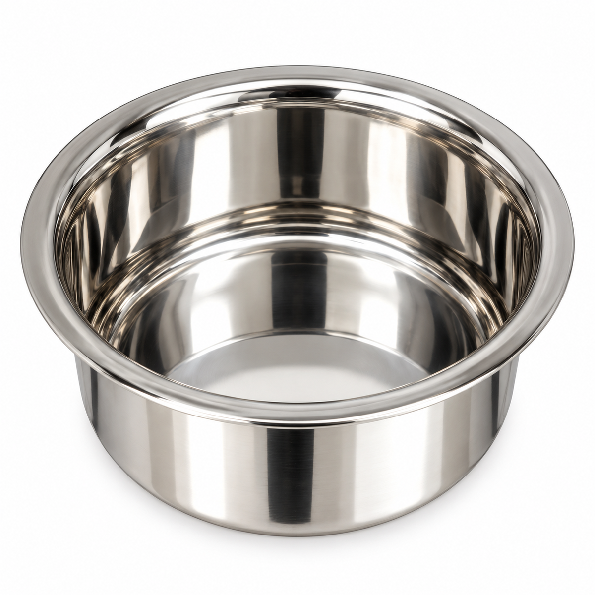 Premium Stainless Steel Deep Bowl with Floral Design | 850g