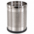 Steel Perforated Dustbin | Round Steel Waste Bin 710g
