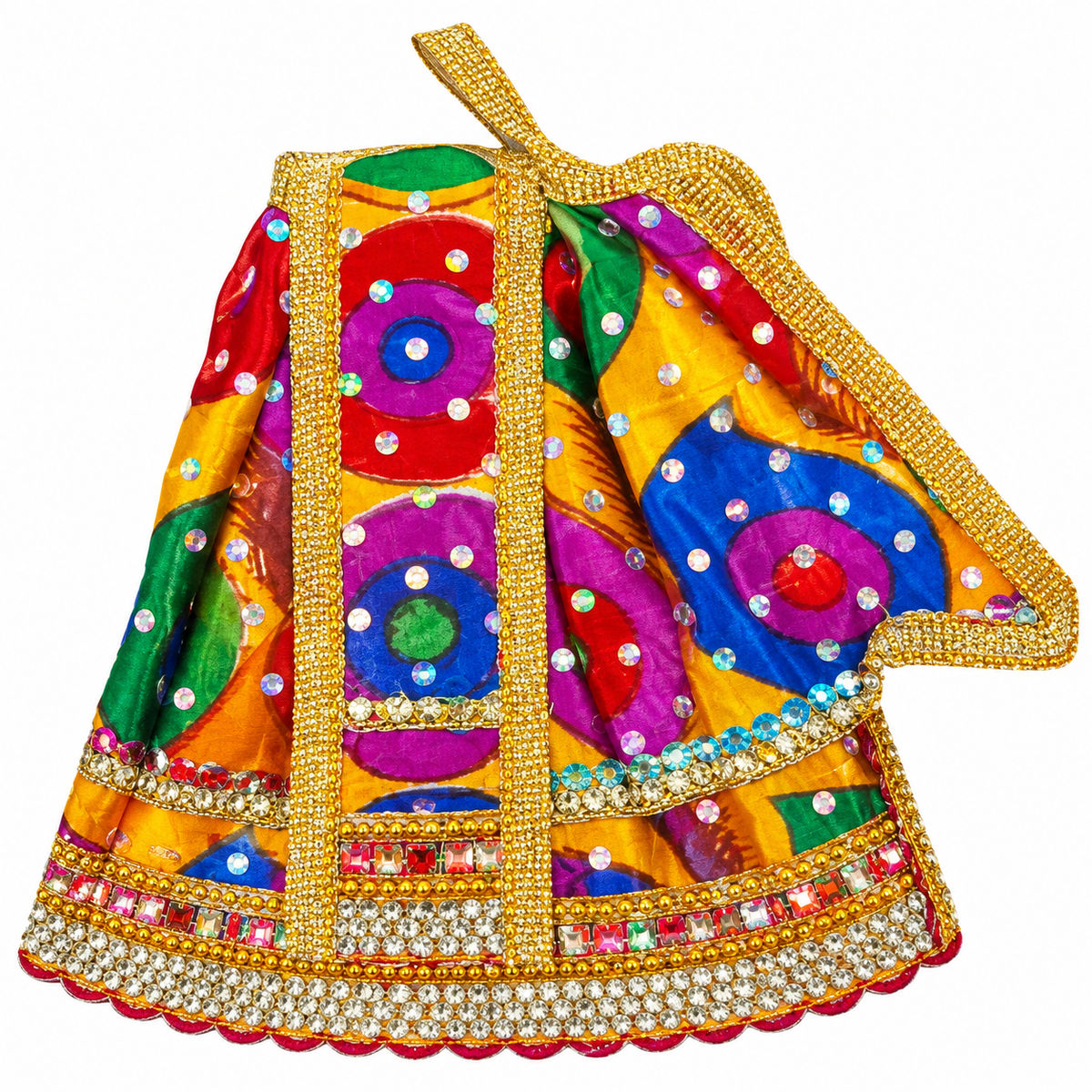 Laddu Gopal Ji Multicolor Designer Poshak