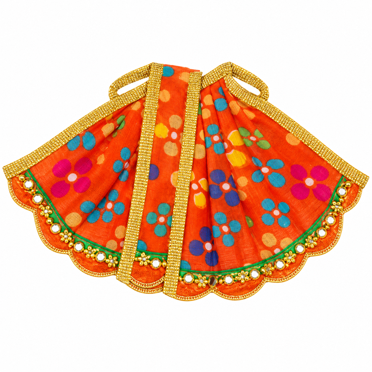 Laddu Gopal Ji Orange Designer Poshak |